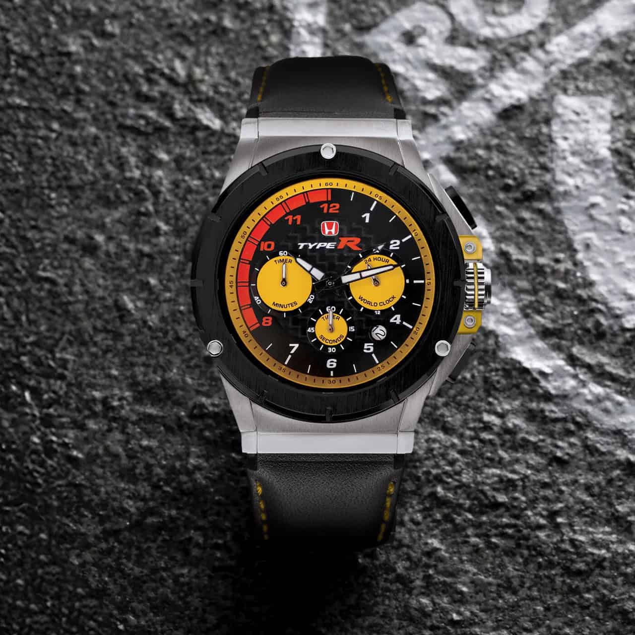 yello moon×watchara×mr.Sudan mix spore MK5 Honda Type R – Phoenix Yellow - MSTR Watches